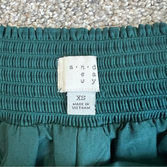 A New Day Green Gingham Pleated Mini Skirt, Size XS - Picture 4 of 7